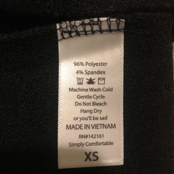 EUC XS Black Lularoe Sarah - Picture 4 of 4